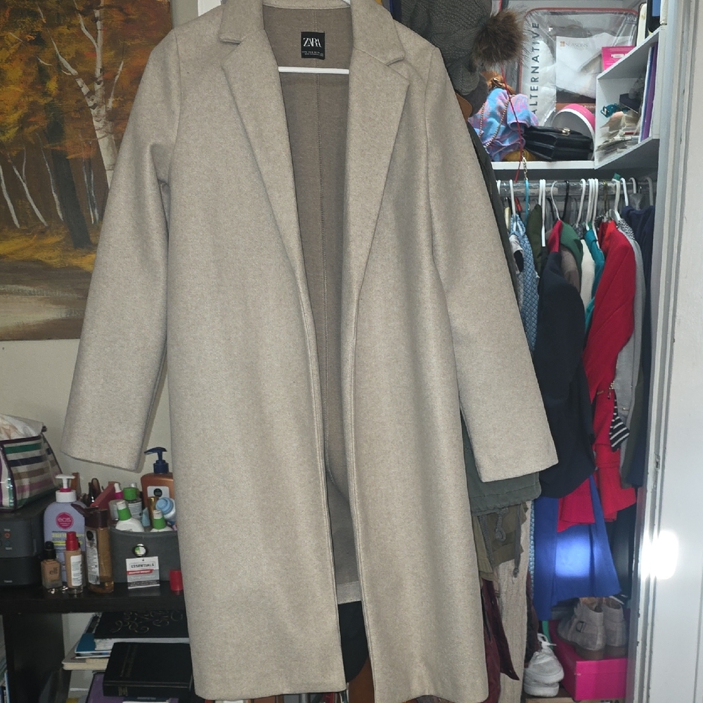 Zara Light Tan Overcoat